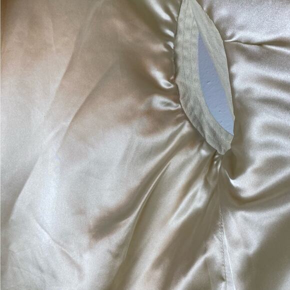 EUC ROZ & ALI Small Faux Fur Vest Faux Suede Trim Dble Snap Zip - Picture 9 of 10